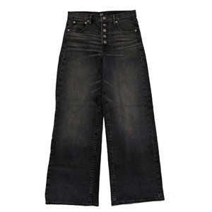 GAP Jeans 90's Extra High Rise Super Wide Leg Black Denim Women's size 6/28